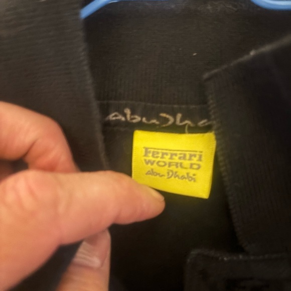 Ferrari World Shirt Mens Extra Large Black Polo Short Sleeve Abu Dhabi Racing - Picture 3 of 9